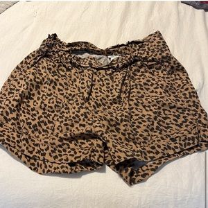 animal print paperbag aerie shorts